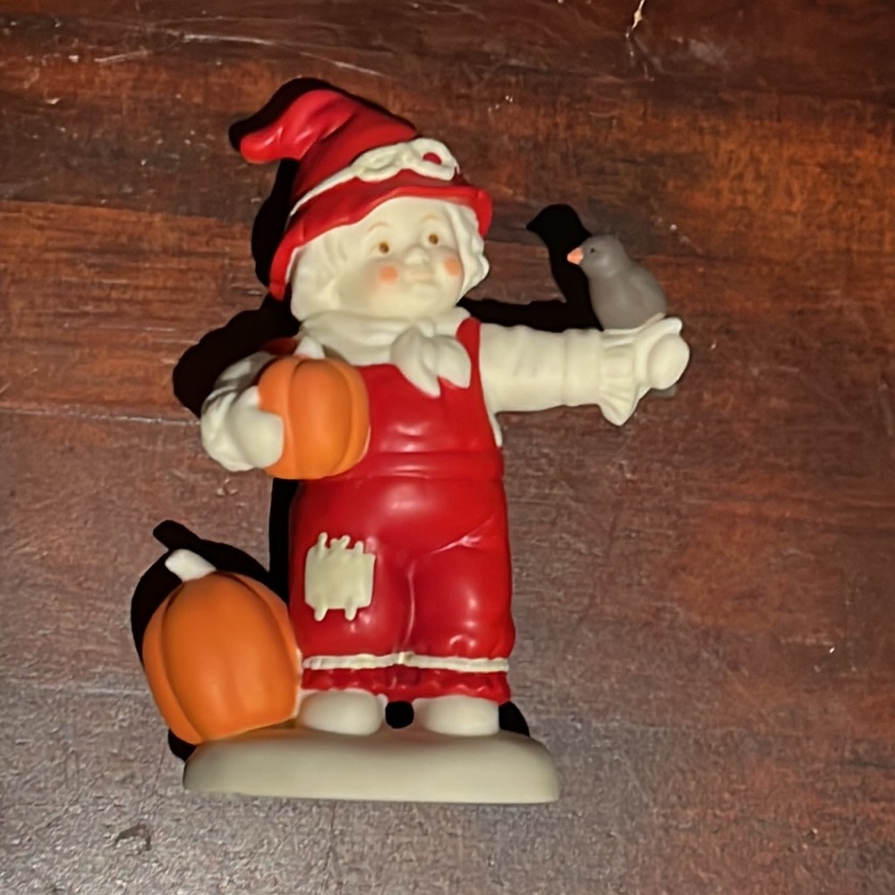 SnowBabies Dept. 56 Don't Be Scared Crow Figurine Babies On The Farm RETIRED